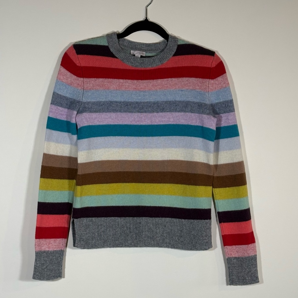 GAP Lambswool Stripe Sweater Women’s Small – Multicolour Knit Pullover